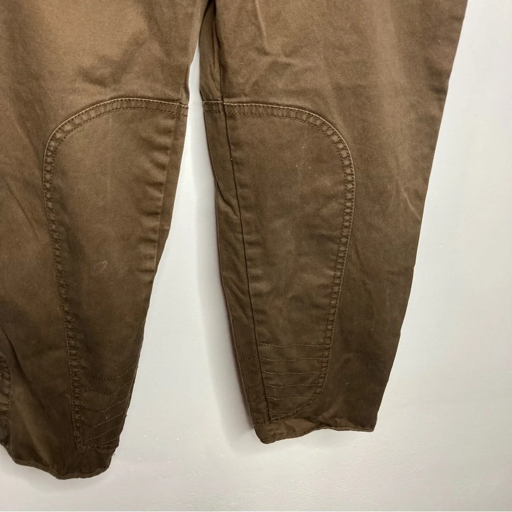 J. Crew City fit brown cropped‎ pants size 8